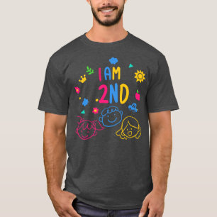 T-shirt anniversaire de enfant de 2e année Journée des enf