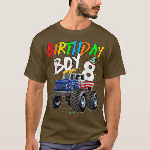 T-shirt Anniversaire de enfant Garçon 8 ans Monster Truck