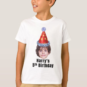 T-shirt anniversaire de enfant personnalisé, 5e an