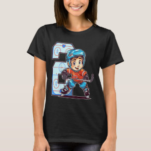 T-shirt Anniversaire de hockey sur glace pour enfants - Ga