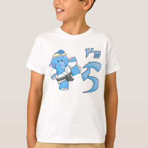 T-shirt Anniversaire de karaté d'éléphant 5ème