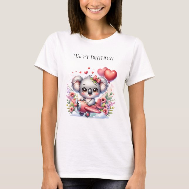 T-shirt Anniversaire de Koala Volant (Devant)