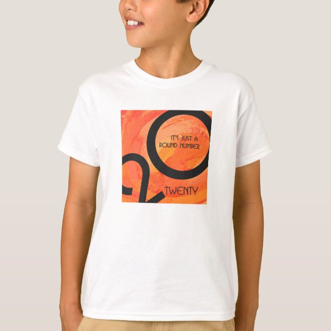 T-shirt Anniversaire de la décennie orange (Devant)