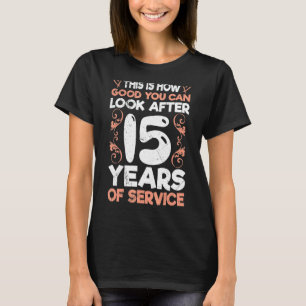 T-shirt Anniversaire de l'entreprise 15 ans Anniversaire d