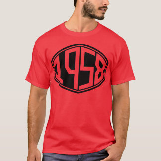 T-shirt Anniversaire de l'Hipster rétro 1958