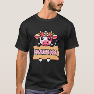 T-shirt Anniversaire de Mamie Vache Enfant Famille Anniver