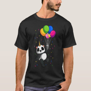 T-shirt Anniversaire de Panda Unicorn Balloo Casquette Ann