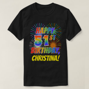 T-shirt ANNIVERSAIRE de sembler d'arc-en-ciel JOYEUX