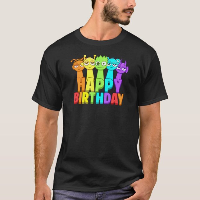 T-shirt Anniversaire de Sprunki (Devant)