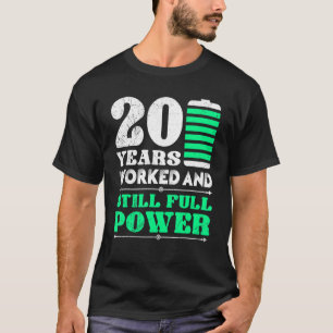 T-shirt Anniversaire de travail 20 ans d'anniversaire de l