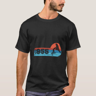 T-shirt Anniversaire de Wingfoil-Surfer Vintage 1955 Né Ki