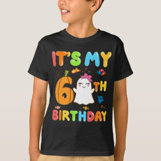 T-shirt Anniversaire d'Halloween 6e Anniversaire C'est mon