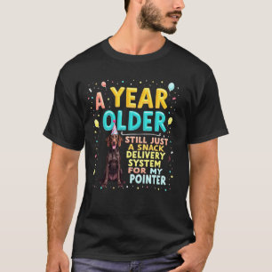 T-shirt Anniversaire drôle de chien pointer allemand à poi