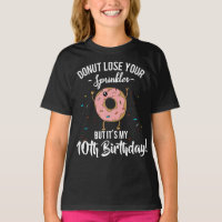 Anniversaire drôle de donut 10 ans Fête de 10 ans