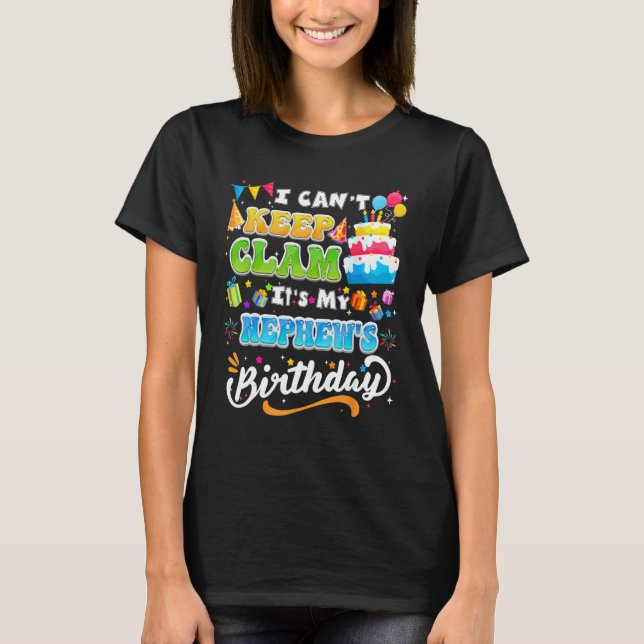 T-shirt Anniversaire Drôle Je Ne Peux Pas Garder Le Calme  (Devant)