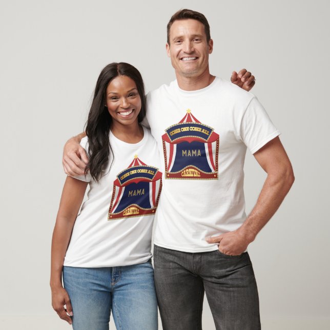 T-shirt Anniversaire du Carnaval bleu et rouge (Unisexe)