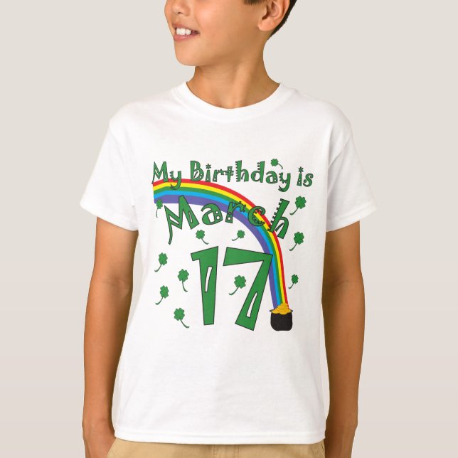 T-shirt Anniversaire du jour de St Patrick (Devant)