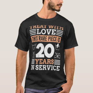 T-shirt Anniversaire du travail 20 ans de service