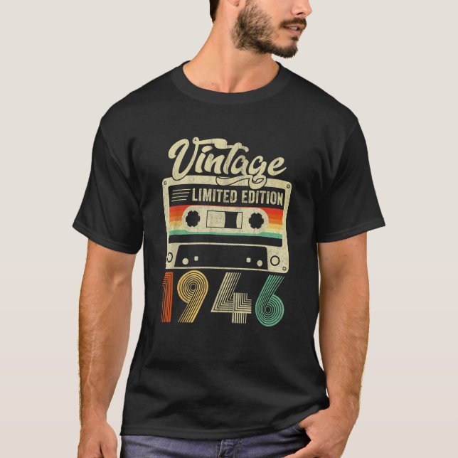 T-shirt Anniversaire Edition Limitée Classique 80 Ans Desi (Devant)