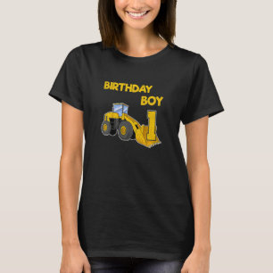 T-shirt Anniversaire excavatrice camion de construction fa