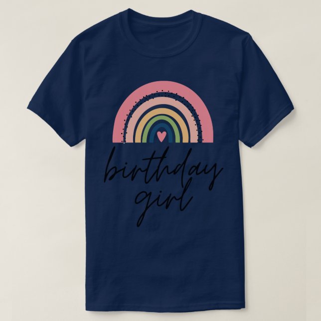 T-shirt Anniversaire Fille 21 (Design devant)
