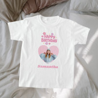 Anniversaire fille rose coeur photo