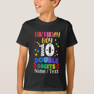 T-shirt Anniversaire Garçon 10 Chiffres doubles