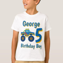 Anniversaire Garçon Blue Monster Truck Age 