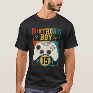 T-shirt Anniversaire Garçon Retro contrôleur de jeu vidéo