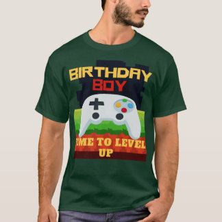 T-shirt Anniversaire garçon temps de niveau