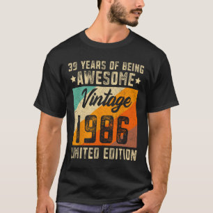 T-shirt &#; Anniversaire Hommes &#; Années Femmes âgées 19