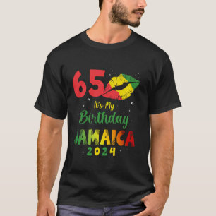 T-shirt Anniversaire Jamaïque Fille 65ème Anniversaire 202