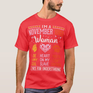 T-shirt Anniversaire Je Suis Novembre 1965 Femme 55 Ans Fe