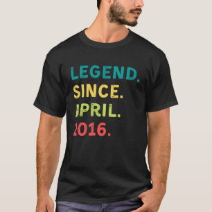 T-shirt Anniversaire Légende 2016 Avril Dire Célébration R