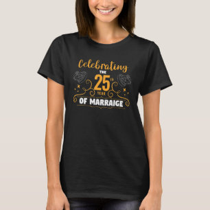 T-shirt Anniversaire mariage Célébrant Le 20E An De M