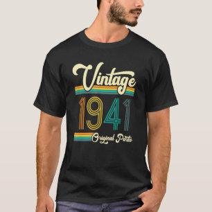 T-shirt Anniversaire Né En 1941 Parties originales Vintage