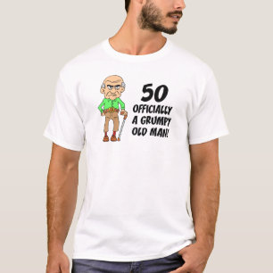 T-shirt Anniversaire Officiellement Grumpy Old Man