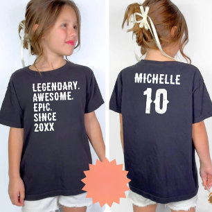 T-shirt Anniversaire personnalisé 10 11 12 13 14 15 ans