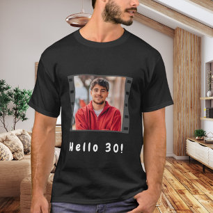 T-shirt Anniversaire personnalisé film photo bonjour homme