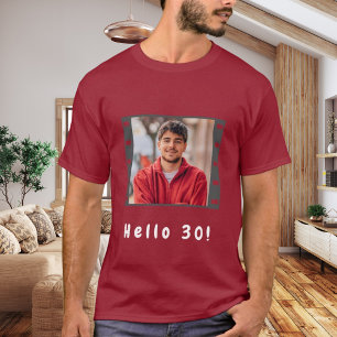 T-shirt Anniversaire personnalisé film photo bonjour homme