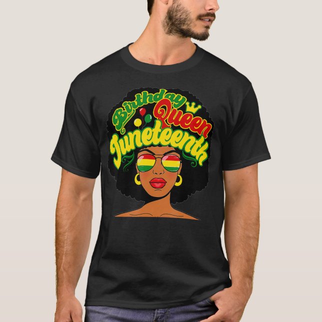 T-shirt Anniversaire Reine Junetten Pride Histoire noire A (Devant)