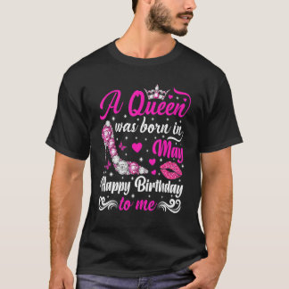 T-shirt Anniversaire Reine mai