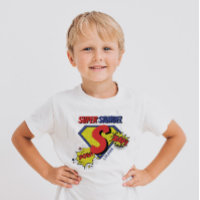 Anniversaire rouge et bleu Boy Super Hero annivers