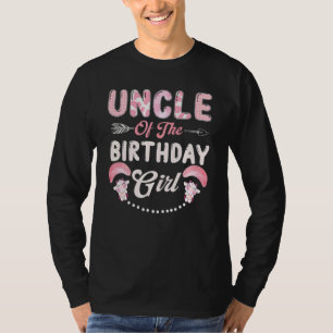 T-shirt Anniversaire Vache Oncle De L'Anniversaire Fille A