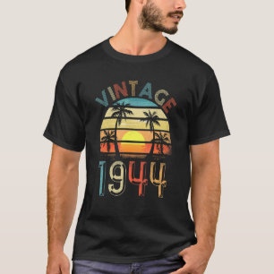 T-shirt Anniversaire vintage 1944 Pour Hommes Femmes 78 An