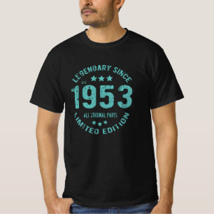 T-shirt Anniversaire Vintage 1953
