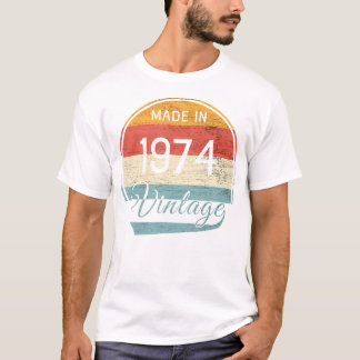 T-shirt Anniversaire Vintage 1974