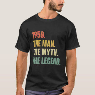T-shirt Anniversaire Vintage 71St 1950 - Cadeau Pour 71 An