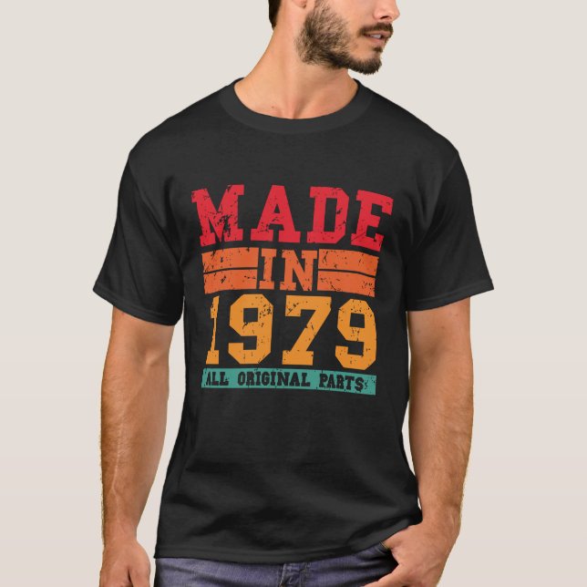 T-shirt Anniversaire Vintage de 1979 (Devant)