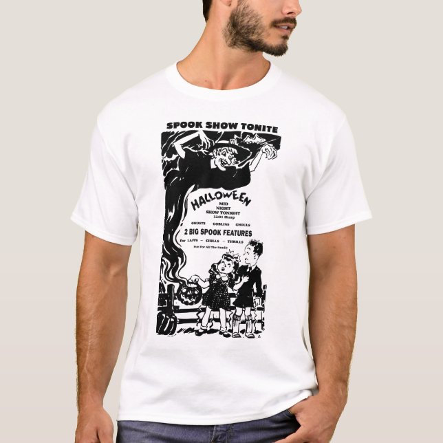 T-shirt Annonce 1945 de film d'exposition de spectre de (Devant)